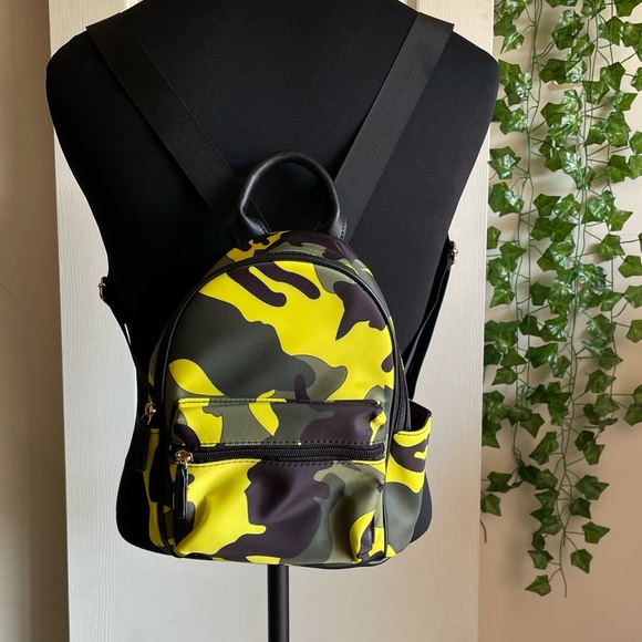 Neon Green Camo LD Mini Backpack - Picture 7 of 10